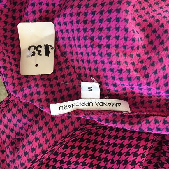 SILK!! Amanda Uprichard Silk gingham tank! - Picture 2 of 2